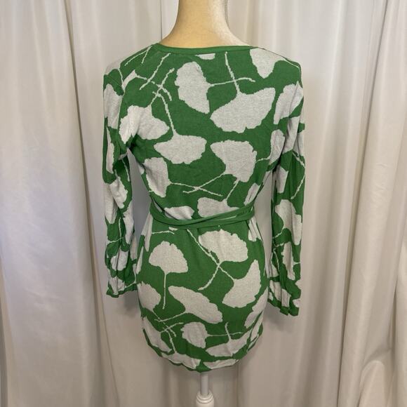 Diane Von Furstenberg For Target Ginkgo Green Sweater Dress Size M - Picture 5 of 9